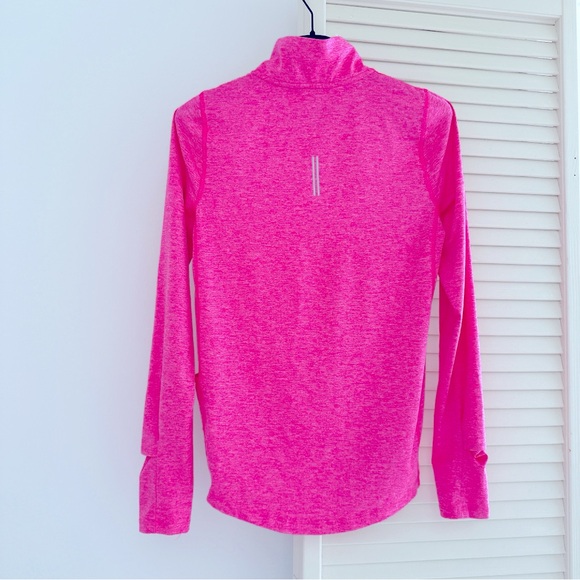 NIKE ELEMENT QUARTER ZIP PULLOVER TOP SHIRT XS BRIGHT PINK RUNNING GOLF WORKOUT - Picture 2 of 8